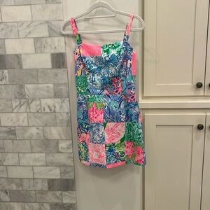 Lilly Pulitzer Back Together Patchwork Jesse Romper